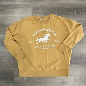 Maurices Gold Yellowstone Sweatshirt